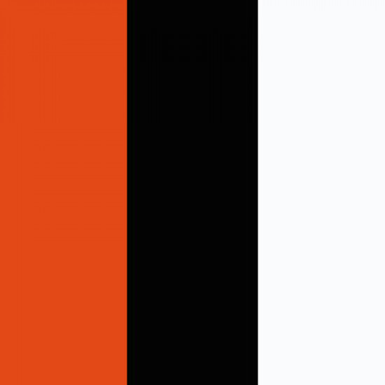 Orange/Black/White 