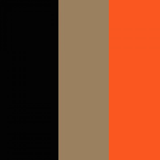 Black/Cream/Burnt Orange 