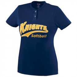 Augusta Girls Wicking Two-Button Jersey Style 1213 