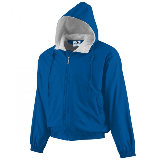 Adult Hooded Taffeta Jacket/Fleece Lined Style 3280