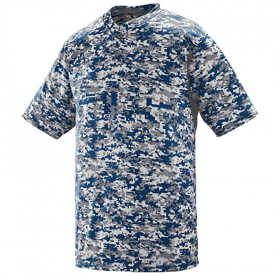 Augusta Digi Camo Wicking Two-Button Jersey Style 1555