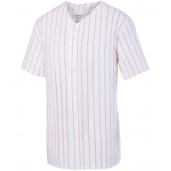 Pinstripe Full Button Baseball Jersey Adult Style 1685 Pinstripe Full Button Baseball Jersey Adult Style 1685