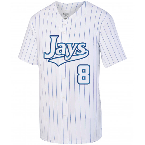 Pinstripe Full Button Baseball Jersey Adult Style 1685 