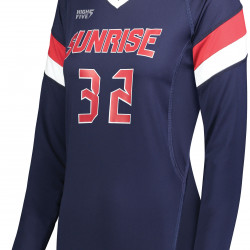 Girls Truhit Tri-Color Long Sleeve Volleyball Jersey 342243