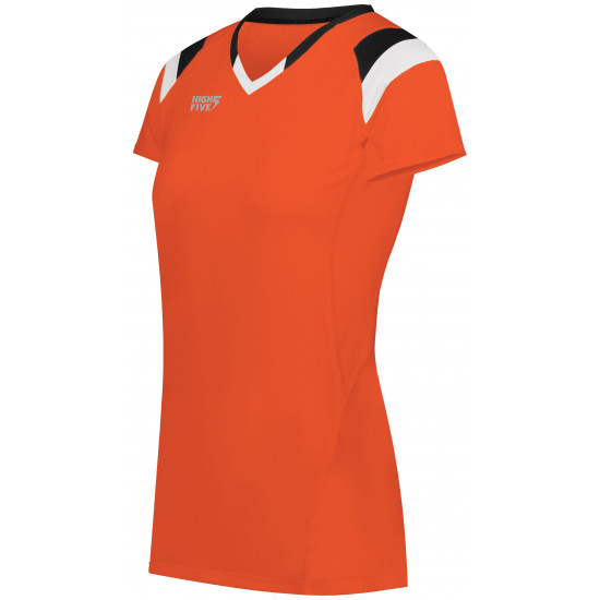 Ladies Truhit Tri-Color Short Sleeve Volleyball Jersey 342252