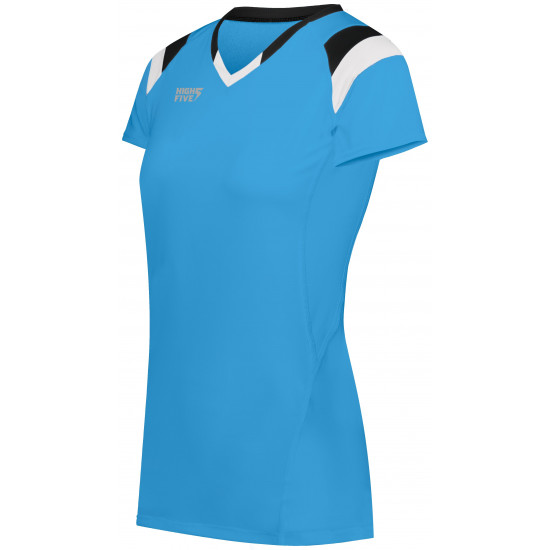 Girls Truhit Tri-Color Short Sleeve Volleyball Jersey 342253