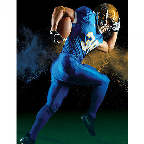 Solid Adult Football Jersey With Side Inserts Style #S8623M