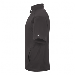 Badger Men's Perf. Fleece Short Sleeve 1/4 Zip Style 148200 