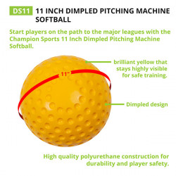 Champion Sports 11 Inch Dimpled Pitching Machine Softball