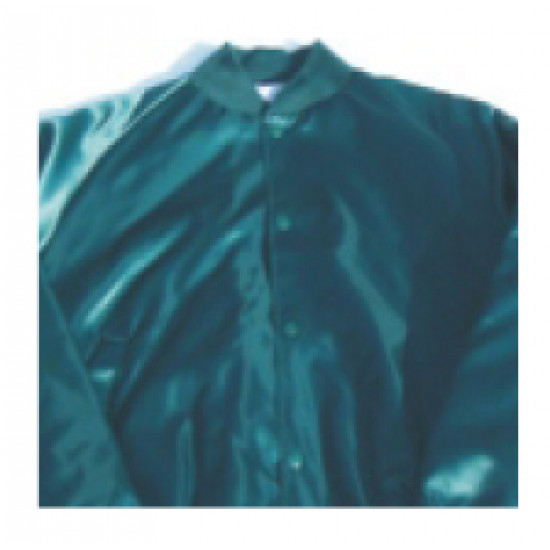 Forest Green Satin Varsity Jacket