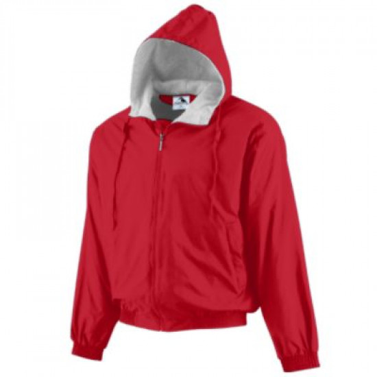 Adult Hooded Taffeta Jacket/Fleece Lined Style 3280