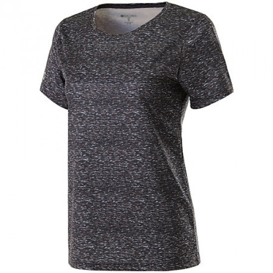 Style 229372 Ladies Short Sleeve Space Dye Shirt