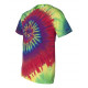 Tie-Dyed - Multi-Color Spiral Short Sleeve T-Shirt - 200MS